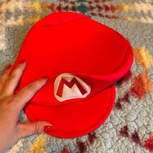 Super Mario costume hat